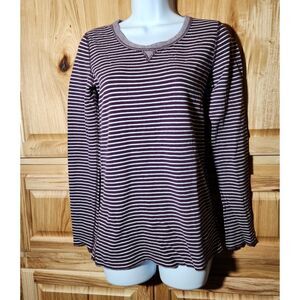 Gap Women’s Striped Long Sleeve Shirt Size Medium 100% Cotton